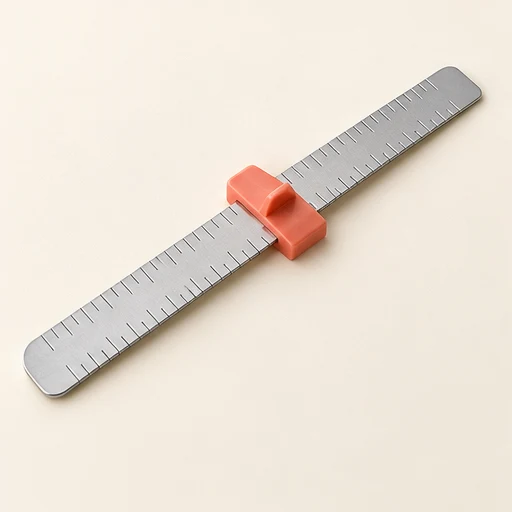 Sliding seam gauge